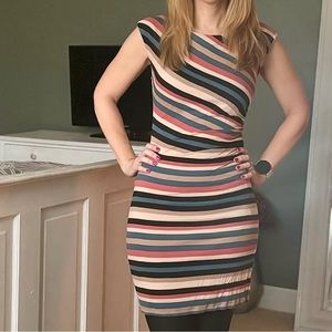 LOFT Striped Dress XS